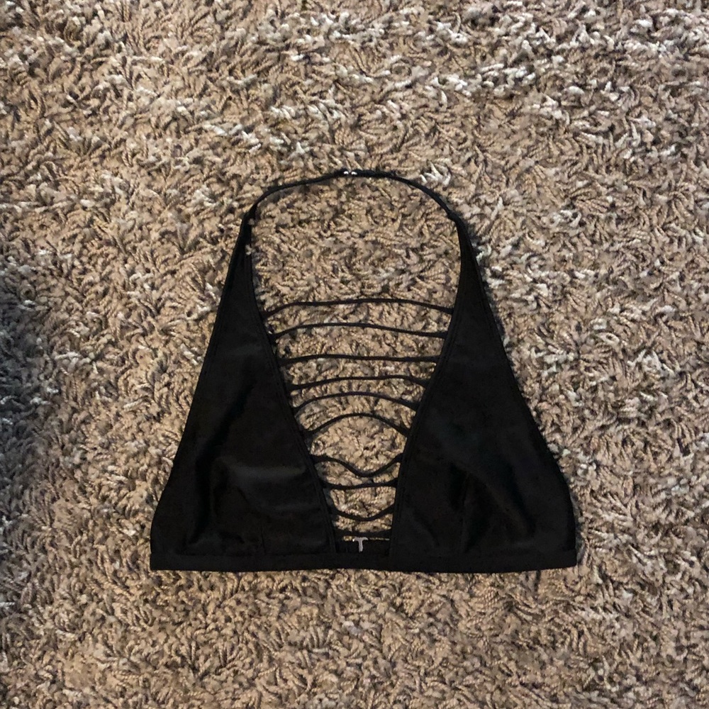 Black bathing suit top